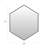 Modern Metal Framed Hexagon Wall Mirror-566911145-566911147