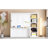 Full Size White Bed With Desk And Shelving For Dominoes, High - Quality Pine Wood , Space Saving In Storage Billiard Balls   , Material, Fold-1480097896-1480097899