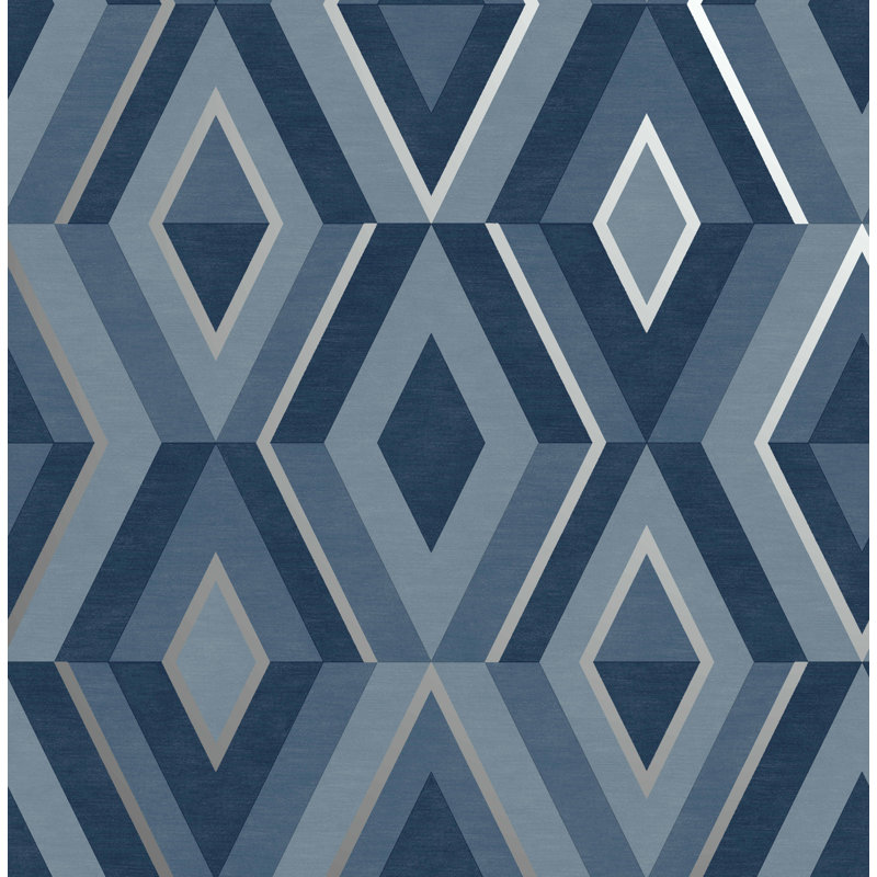 Michon 10.05m x 53cm Roll, Blue/Silver