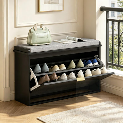 Shoe Storage Bench with Cushion