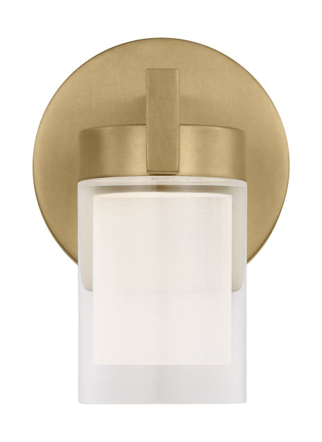 Esfera Small Sconce, Hand Rubbed Antique Brass