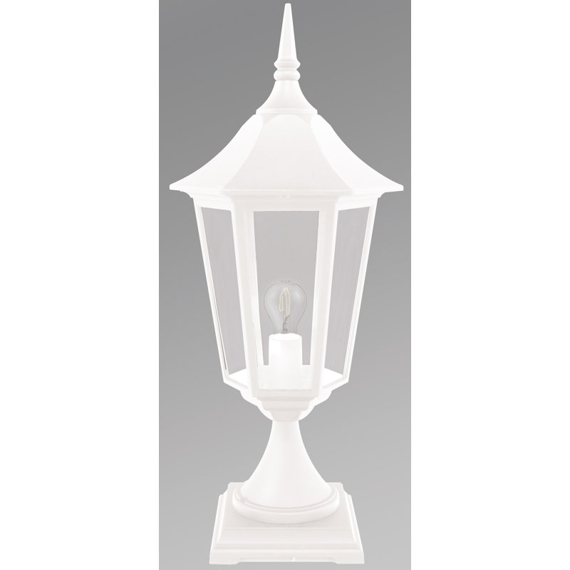Valencia Transparent Pier Mount Light, Black, 56cm H x 25cm W x 25cm D