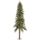 Vickerman 6' X 32" Natural Alpine Tree With 657 Tips And 250 Multi Lights.
