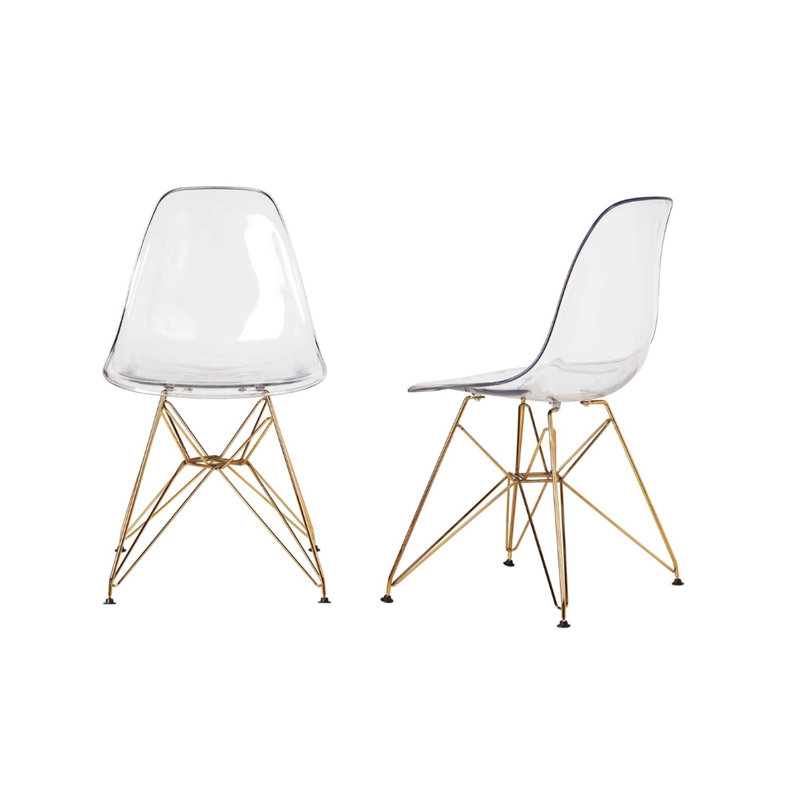 Chaise d'appoint en transparent