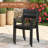 60" Round Patio Dining Set with Metal Dining Table and 8 Armrest Dining Chairs-2085278014