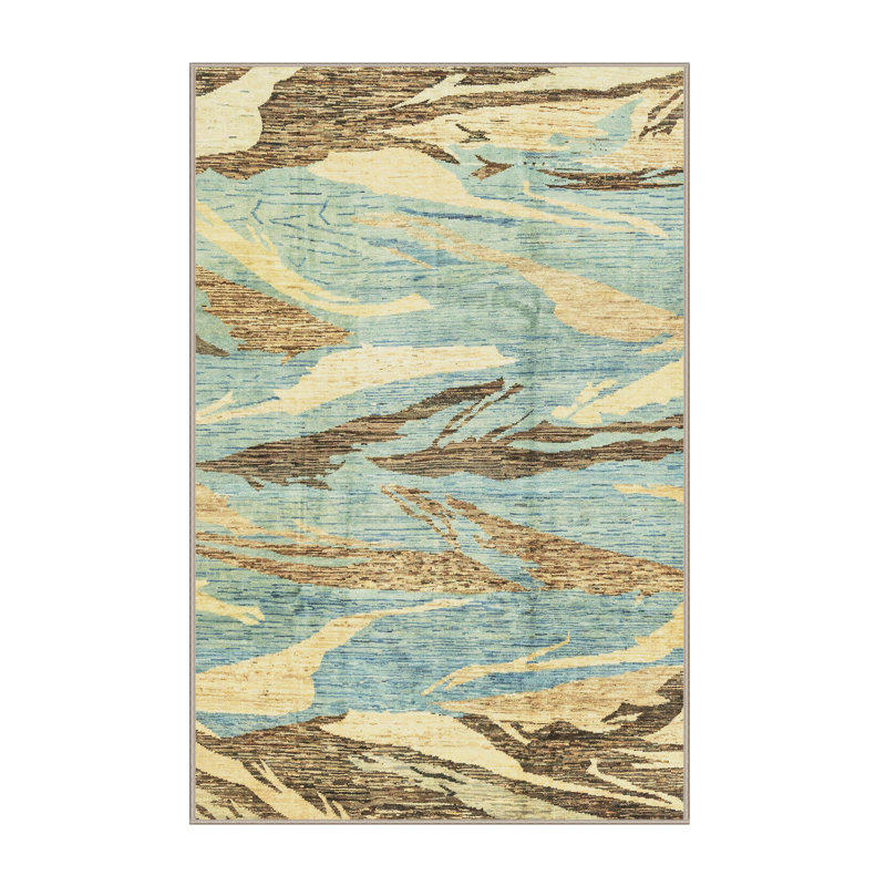 Abstract Indoor Rug, Rectangle 4' x 6'