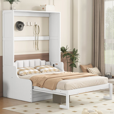 Soloma Queen Murphy Bed with Sofa Cushion