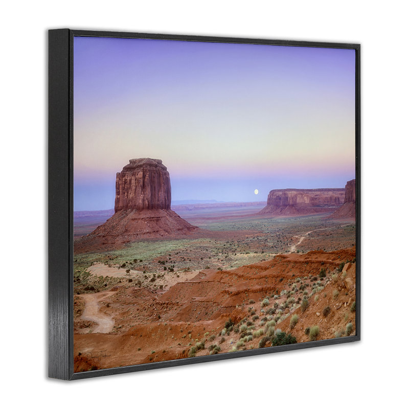 Lever de lune sur Monument Valley, estampe numérique, design par Dennis Frates, H 11 po x l 14 po