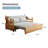 70.8"Queen folding Convertible Sofa Sleeper,Grey cushion Sectional Sleeper Sofa with Reversible Chaise,SolidWood Sofa Bed 3 in1 Pull Out Couch Bed for Living Room,Apartment,Bedroom,Office with Pillows