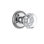 Grandeur Newport Rosette Passage with Chambord Crystal Door Knob