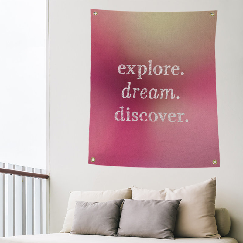 Tapisserie de polypropylène discover de rêve en polyester, H 80 po x l 59 po, Lueur rose