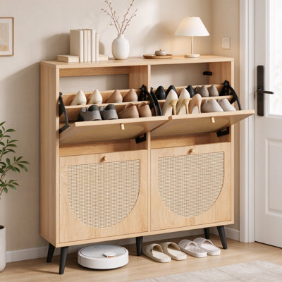 24 Pair Shoe Storage Cabinet