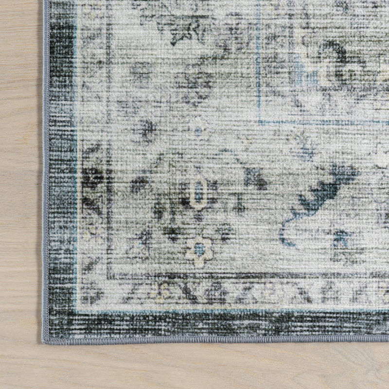 Tapis lavable à la machine Kaiana Medallion, Rectangle 4 pi x 6 pi