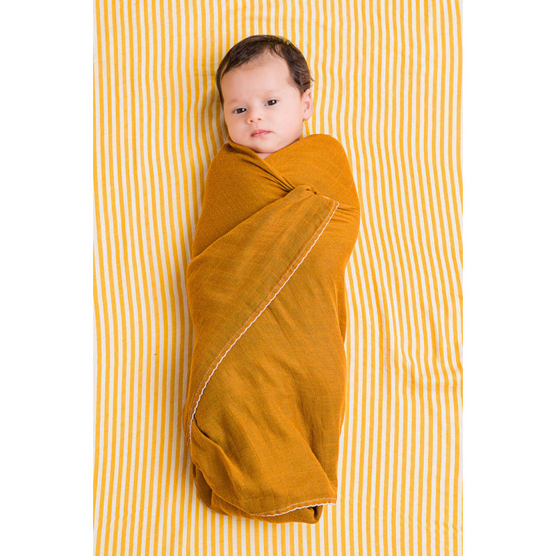 Dockatot Swaddle Set - Golden Stripe/Pumpkin Spice
