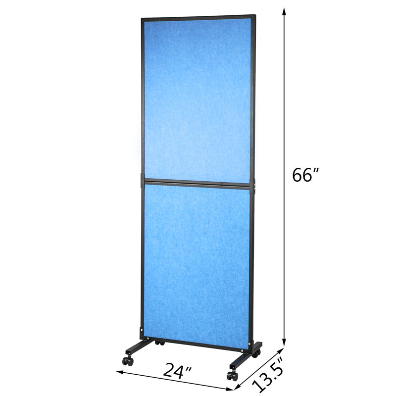 Cloisons de protection acoustique H 66 po x l 24 po, Bleu clair
