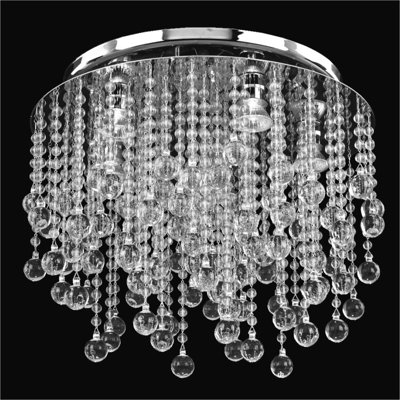Plafonnier encastré géométrique 5 lumières 17,5" unique