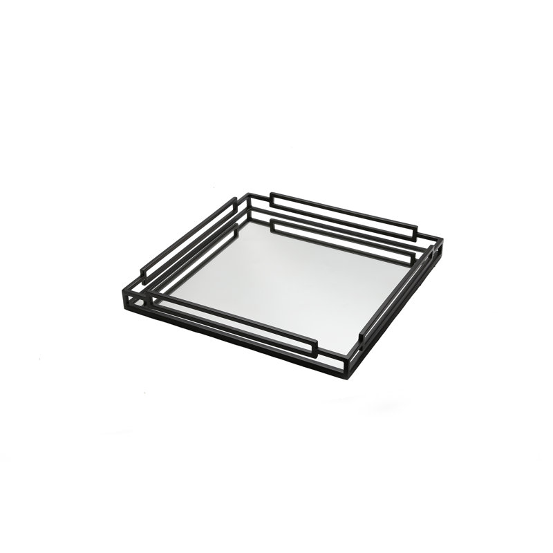 Najiyyah Glass Tray, Black