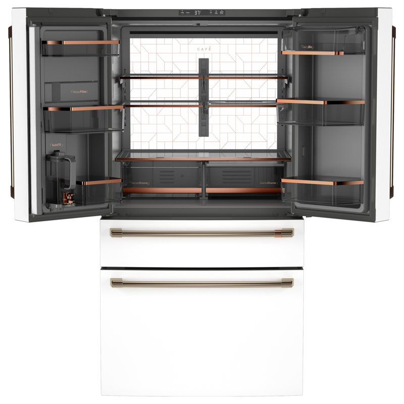 Café ENERGY STAR 23.2 Cu. Ft. Smart Counter-Depth 4-Door French-Door Refrigerator With Dual-Dispense Autofill Pitcher