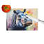 Hippopotamus Glass Cutting Board Large