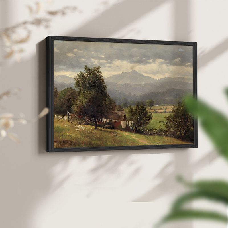 Paysages rétro-CCII - reproduction encadrée, H 11 po x l 14 po, Noir