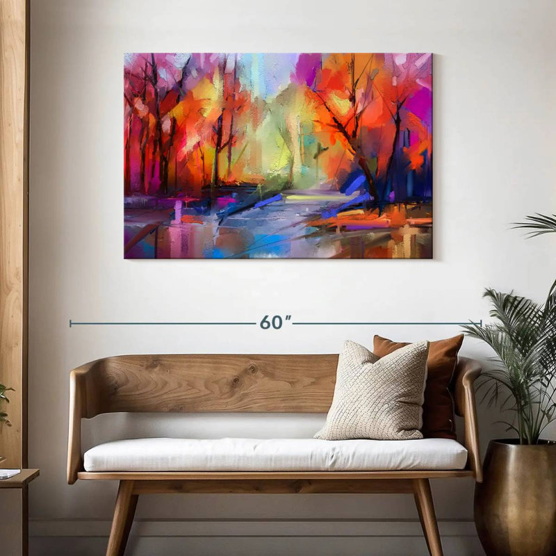 Avery Forest Lake - abstrait, H 30 po x l 45 po