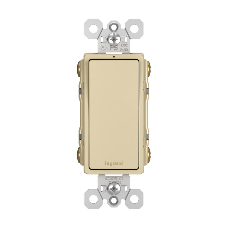 Radiant 15-Amp 4-Way Decorator Rocker Light Switch with Locator Light