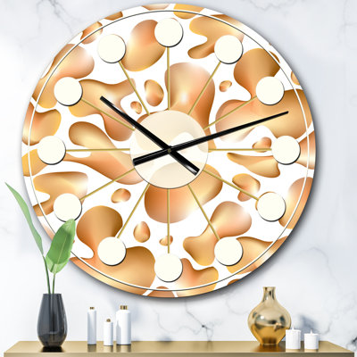Horloge murale liquide