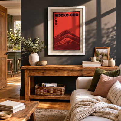 Mount Fuji at Niseko Japandi - Framed Print