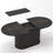 55.11"-70.86" Extendable Dining Table, With Striped Legs For Living Room & Kitchen-487664038