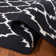 Rodgers Hand Woven Flat Weave Wool/Cotton Geometric Rug in Ivory/Black
