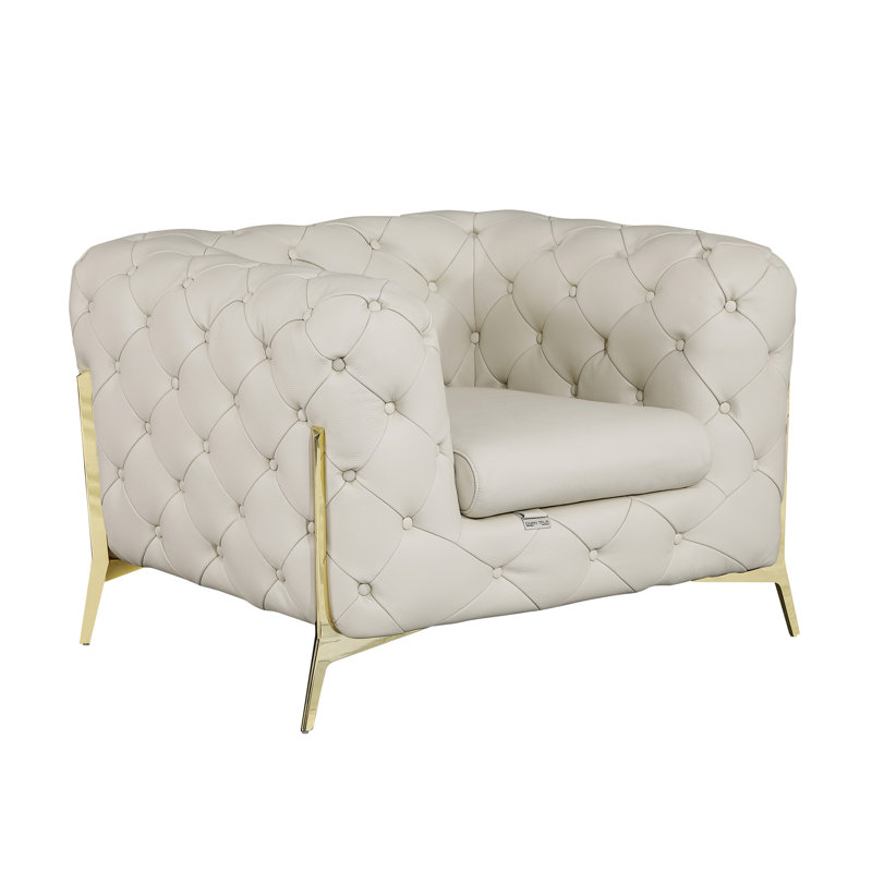 Fauteuil 100% cuir italien Global United