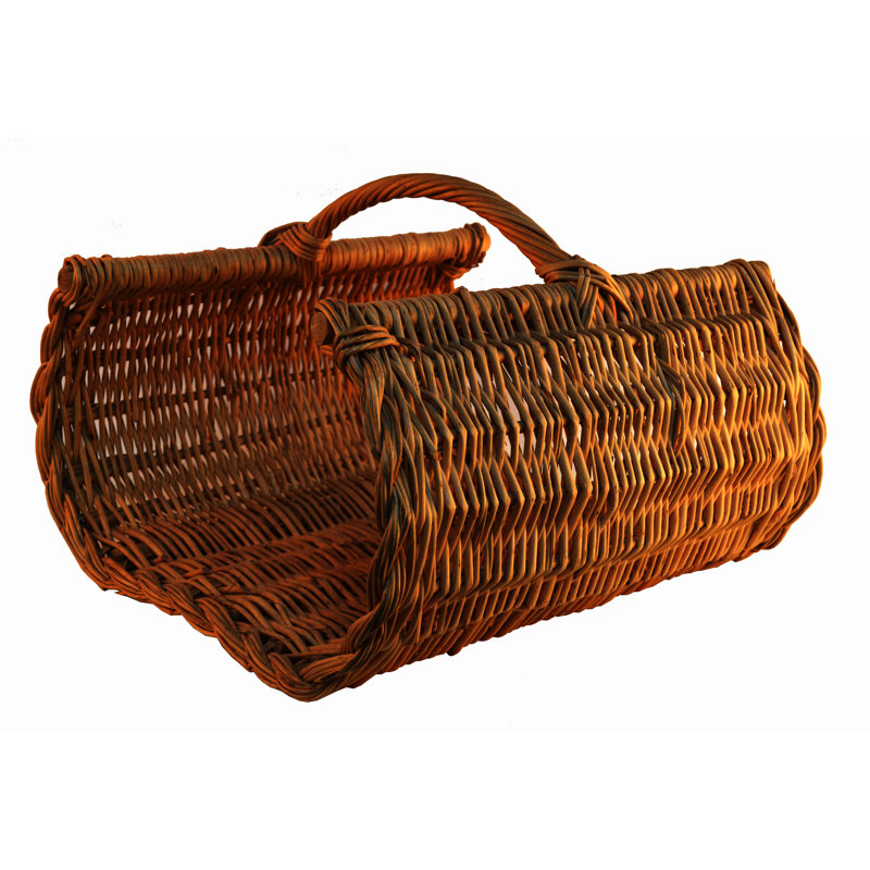 August Grove Wicker Decorative Basket, 34 cm H x 53 cm W x 52 cm D