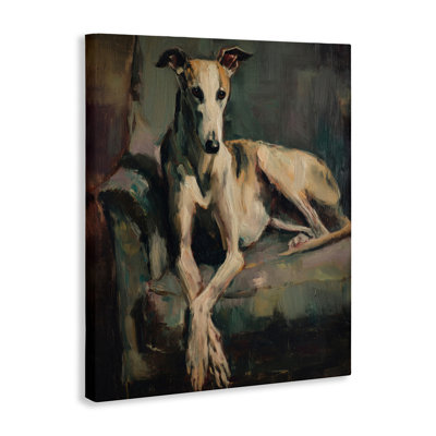 Toile Regal Comfort Whippet Dog, conception de Svetlana Aleynikova