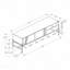 Meuble télé, 60 po, console, centre multimédia, armoire de rangement-651164698