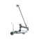 Service/Utility Single Hole Wall Mount Faucet w/7" Bucket Hook Spout 6" Wristblade Handles 2" Inlet Chrome