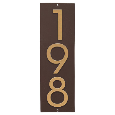 Floating 1-Line Wall Address Plaque