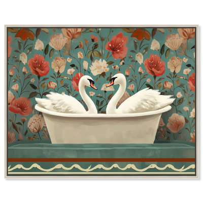 «Lovebirds», impression sur toile Farmhouse Art par Art Remedy