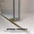Catalyst 56"- 61" W x 60" H Double Sliding Frameless Shower Door in Brushed Bronze with 3/8" Clear Glass-133662289