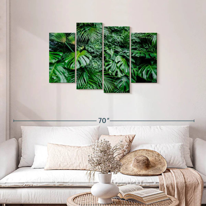 Harnek Monstera Deliciosa feuilles, H 27 po x l 43 po