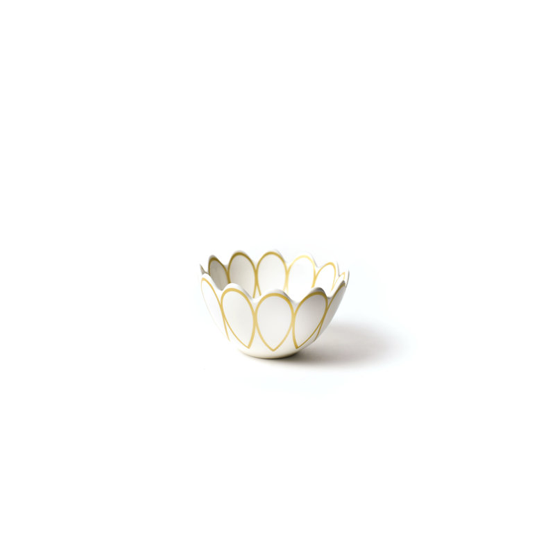 Deco Gold Scallop 14 oz. Cereal Bowl