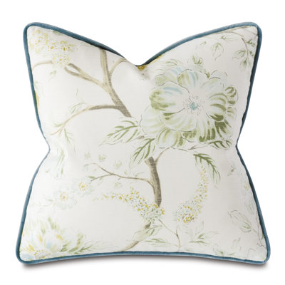 Stockholm Floral Cotton Reversible Throw Pillow