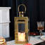 Metal Candle Lantern 12'' High Decorative Outdoor Lantern-1967317077