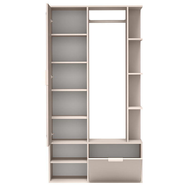 100 cm W Hall Tree, Beige