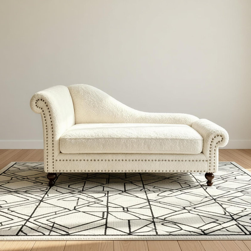 Chaise longue simple simple et luxueuse