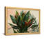 Plantes et fleurs aux feuilles tropicales avec des accents rouges sur fond beige-1930580952-1930580953-1930580949
