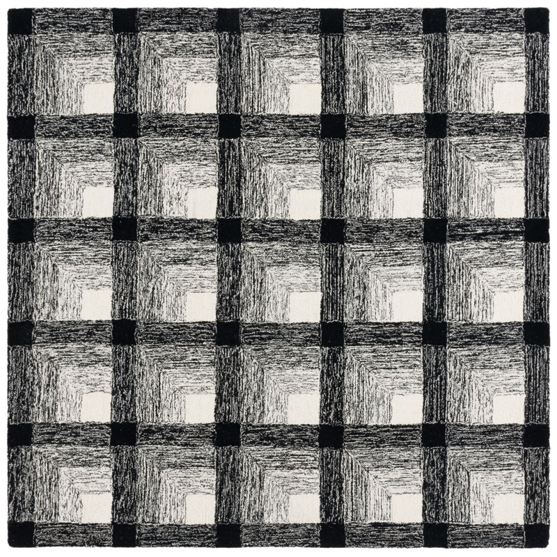Tapis en laine Robbie, Carré 6 pi