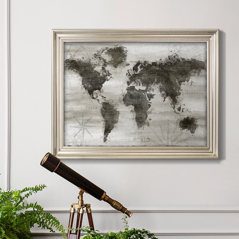 Carte de voyage - reproduction de cadre photo sur toile, L 25 po x H 21 po