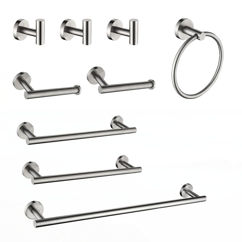 Porte-serviettes, Nickel brossé