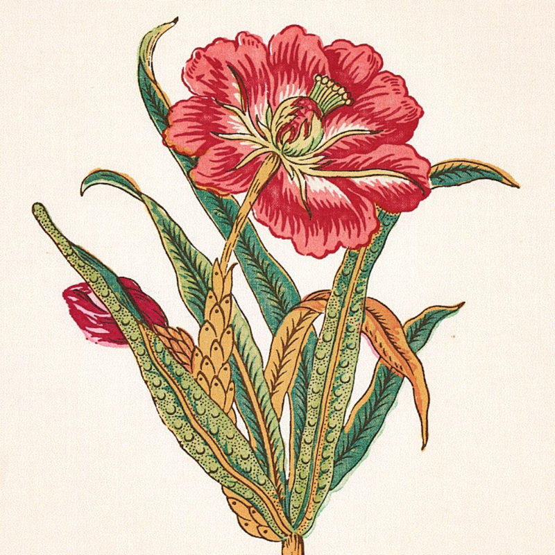 Tissu à rayures Servilia, Rouge