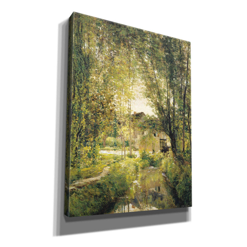 Sunlit Stream par Stellar Design Studio - impression sur toile tendue, H 16 po x l 12 po x P 0,75 po